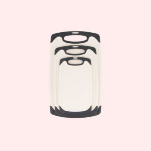Ubian 3-delige Kunststof Snijplanken Set - Anti-slip Handvaten – 3 Maten