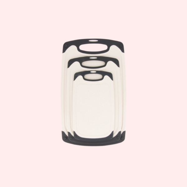 Ubian 3-delige Kunststof Snijplanken Set - Anti-slip Handvaten – 3 Maten
