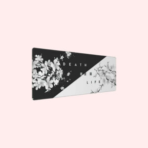 Unieke zwart-witte muismat | zwart & wit | LIFE & DEATH