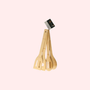 Set van 2x Cosy en trendy houten lepels en spatel set