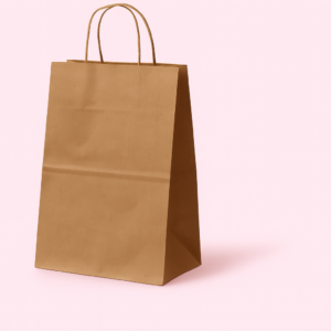 Bruine Kraft Tas (Medium) - Papieren Tassen