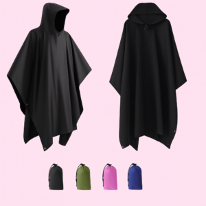 Poncho met Opbergtas - Regenponcho Waterdicht